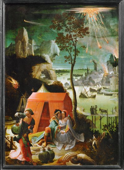 Lot og hans døtre ... af School Netherlandish