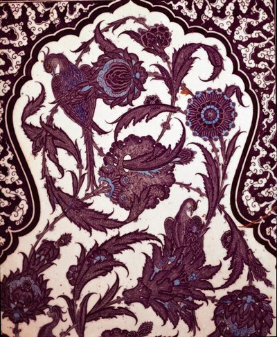 Osmannisk kunst: Iznik-keramik dekorerer omskæringshallen i Topkapi-paladset i Istanbul, Tyrkiet af School Ottoman