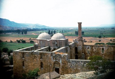 Osmannisk kunst: udsigt over Isa Bey-moskeen, Ayasoluk-moskeen af School Ottoman