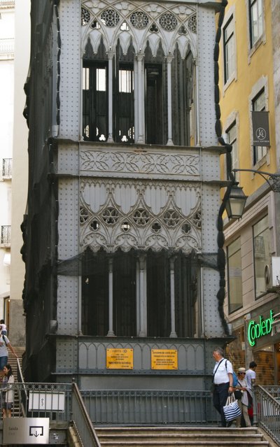 Santa Justa Lift, Lissabon, Portugal (foto) af School Portuguese