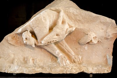 Ulvehunnen og tvillingerne Romulus og Remus, 2. århundrede (skulptur) af School Roman
