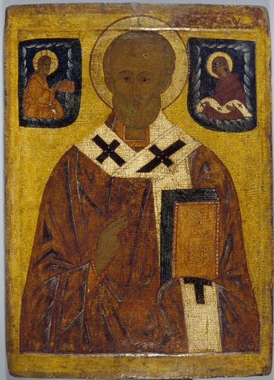 St Nicholas ikon af School Russian