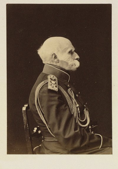 Grev Friedrich Benjamin von Lutke, tysk navigatør, geograf og opdagelsesrejsende i Østersøen, emne for det russiske imperium - Portræt af grev Fjodor Petrovich Litke (1797-1882), Anonym . Litografi af School Russian