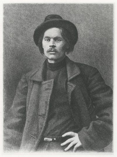 Maxim Gorky (litho) af School Russian