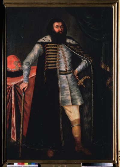 Portræt af grev Ivan Repnin (?). Maleri af en russisk mester, olie på lærred, 2. halvdel af 1600-tallet. Gammel russisk kunst. Det russiske statsmuseum, Sankt Petersborg. af School Russian
