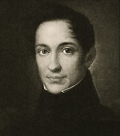 Portræt af Alexander Herzen (litho) af School Russian
