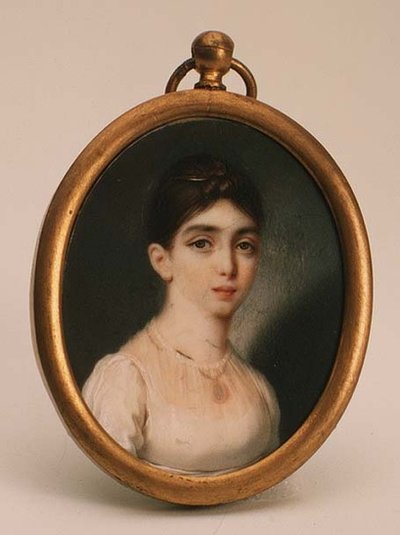 Portræt af Darya Mikhailovna Opochinina (1788-1854) af School Russian
