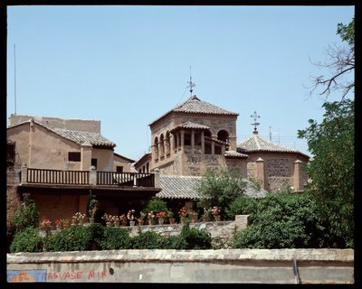 Udsigt over maleren Dominikos Theotokopoulos dit El Grecos hus af School Spanish