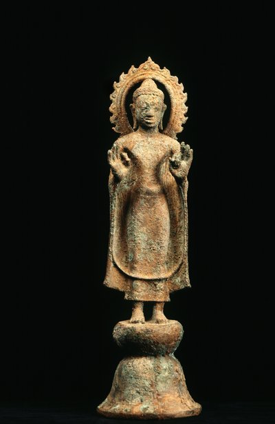 Buddha, Davaravati-periode (bronze) af School Thai
