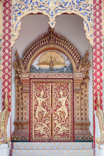 Templets dør, Wat Phrathat Doi Suthep af School Thai