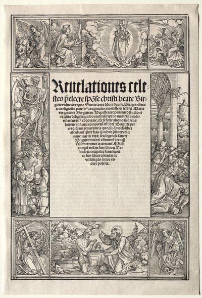Grænse - med Kristi dåb af School of Albrecht Dürer