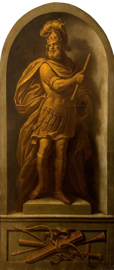 En kriger, 1710. af School of Godfrey Kneller