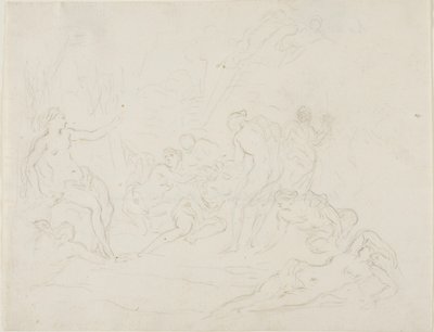 Diana og Callisto af School of Nicolas Poussin