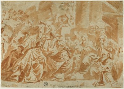 Tilbedelse af Magi af School of Peter Paul Rubens
