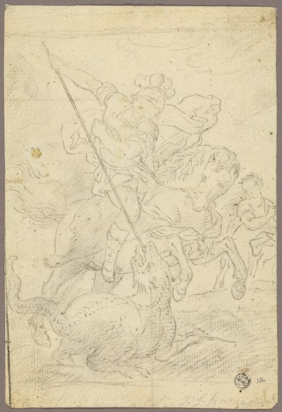 St. George og dragen af School of Raphael