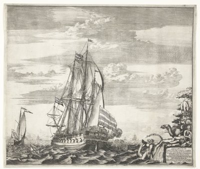 Flagskib Goto Predestinatsia Guds forsyn bygget af Peter den Store i Voronezh, 1700, 170 af Schoonebeek