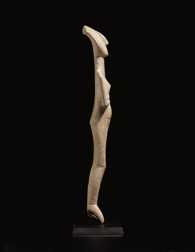Kykladisk tilbagelænet kvindeskikkelse, navnestykke af Schuster-mesteren, Early Cycladic II, ca. 2400 f.Kr. af Schuster Master
