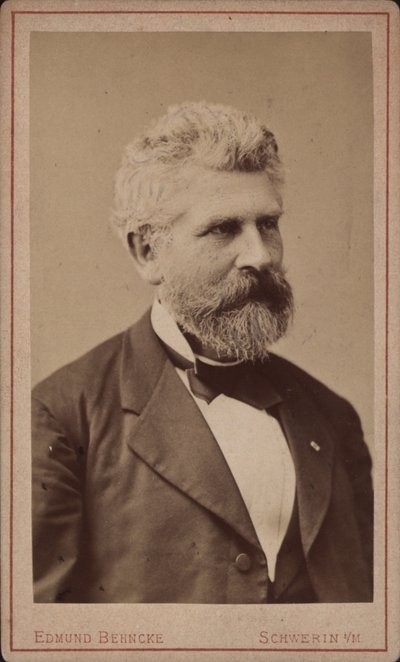 Portræt af cellisten og komponisten Georg Goltermann 1824-1898, ca. 1880. af Schwerin . Photo studio Edmund Behncke