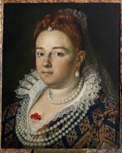 Bianca Cappello, storhertuginde af Toscana af Scipione (1550-98) Pulzone
