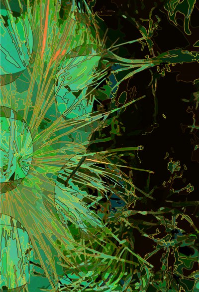 Artiskok_abst_vert2 (digital) af Scott J. Davis