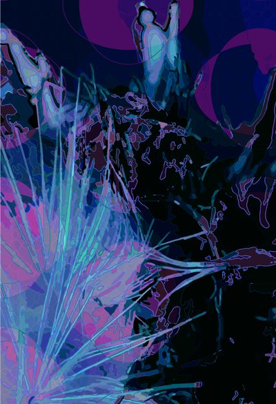 Artichoke_abst_vert5 (digital) af Scott J. Davis