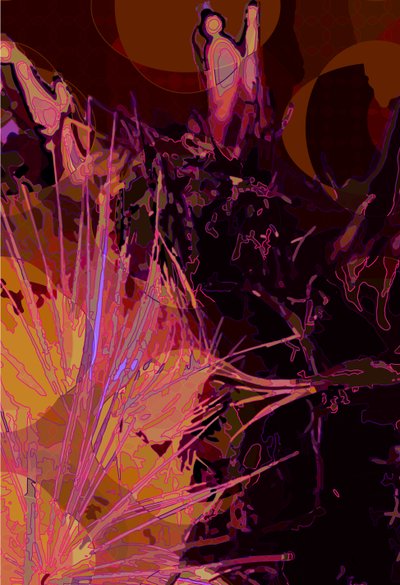 Artichoke_abst_vert6 (digital) af Scott J. Davis
