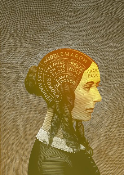 George Eliot, 2013 (scratchboard, farvelagt digitalt) af Scott McKowen