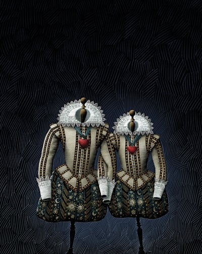 Twelfth Night, 2009 (scratchboard, farvelagt digitalt) af Scott McKowen