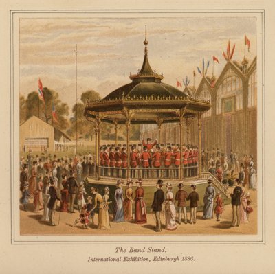 The Band Stand, den internationale udstilling, Edinburgh af Scottish School