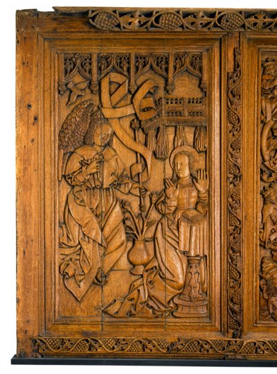 Bebudelse fra Beaton Panels, 1524-37 af Scottish School