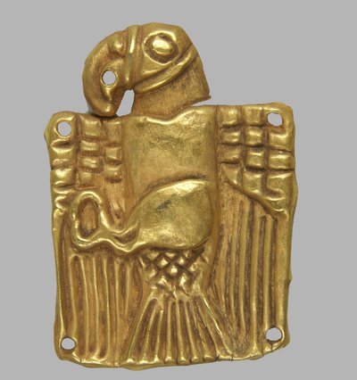 Guldplade i form af en ørn, 5. årh. f.Kr af Scythian