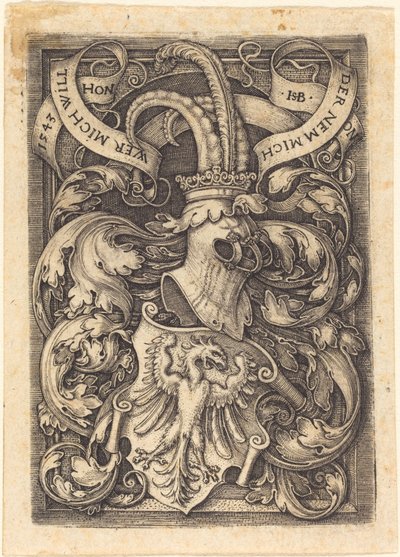 Våbenskjold med en ørn af Sebald Beham