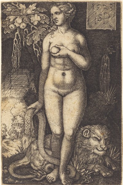 Eve Standing af Sebald Beham