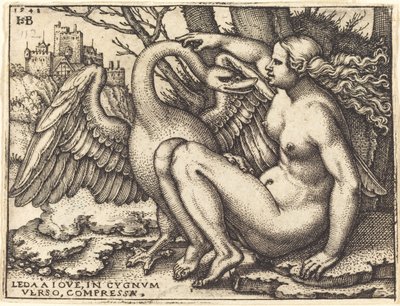 Leda og Svanen af Sebald Beham