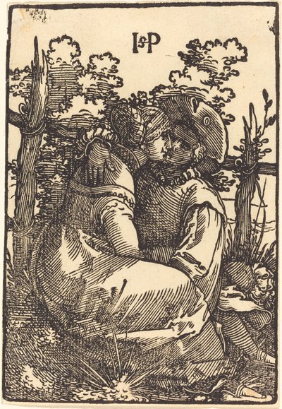 Elskere ved et hegn af Sebald Beham