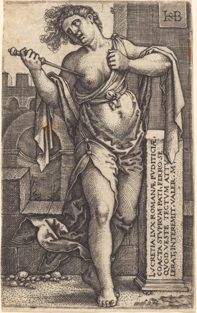 Lucretia stående af Sebald Beham