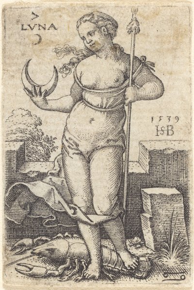 Luna af Sebald Beham