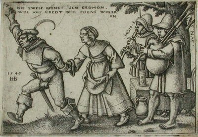 Bryllup på landet, 7 af Sebald Beham