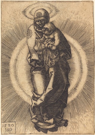 Madonna på halvmånen af Sebald Beham