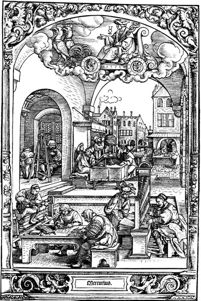 Merkur, 1531 af Sebald Beham