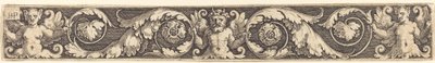 Ornament med en mands- og to kvindefigurer af Sebald Beham