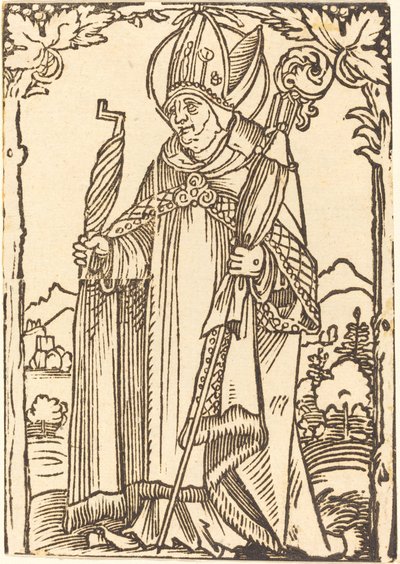 Sankt Erasmus som biskop af Sebald Beham