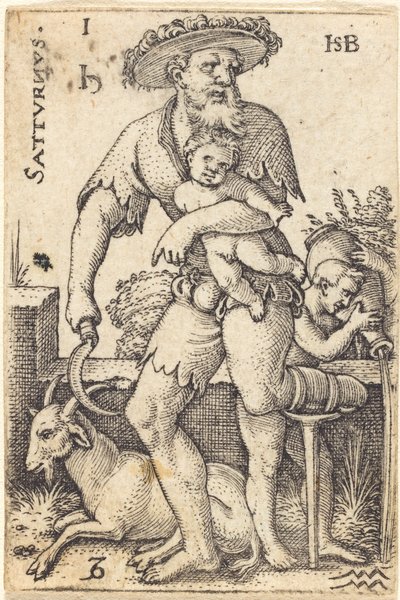 Saturn af Sebald Beham