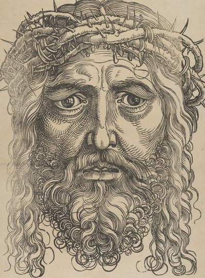 Kristi hoved kronet med torne, ca. 1520. af Sebald Beham
