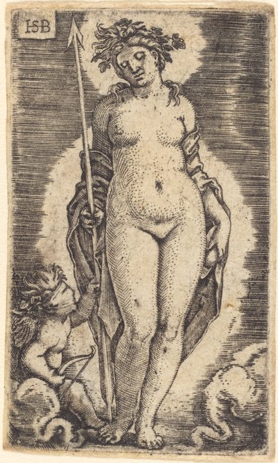 Venus og Amor af Sebald Beham