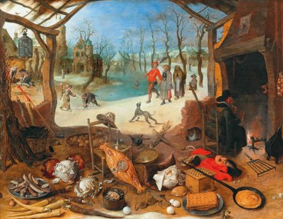 En allegori over vinteren af Sebastiaen Vrancx