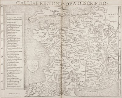 Cosmographia, detalje af Gallien af Sebastian Munster