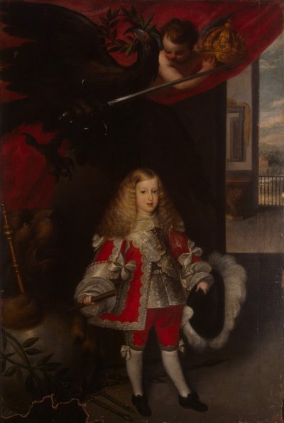 Portræt af Karl II af Spanien som et barn, 1667-1670 af Sebastian de Herrera Barnuevo