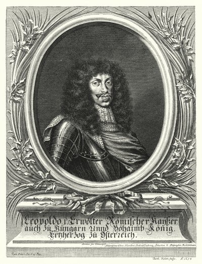 Leopold I, hellig romersk kejser (gravering) af Sebastian van (after) Dryweghen