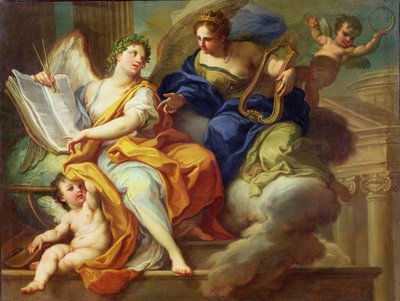 Urania og Erato af Sebastiano Conca